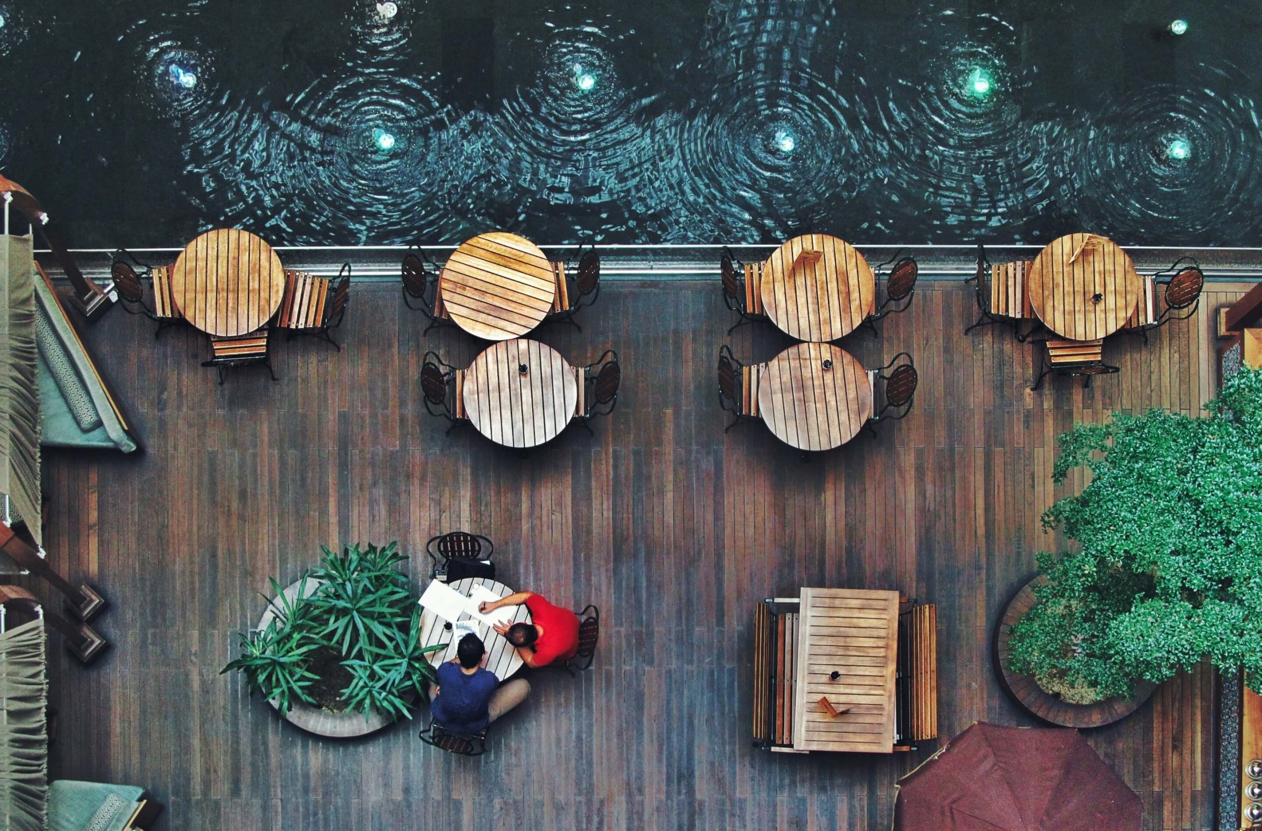 Seating Tables on Deck