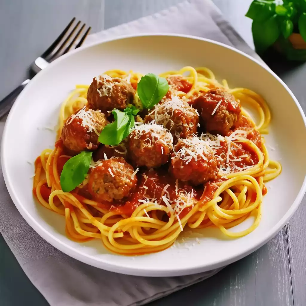 spaghetti with meatballs